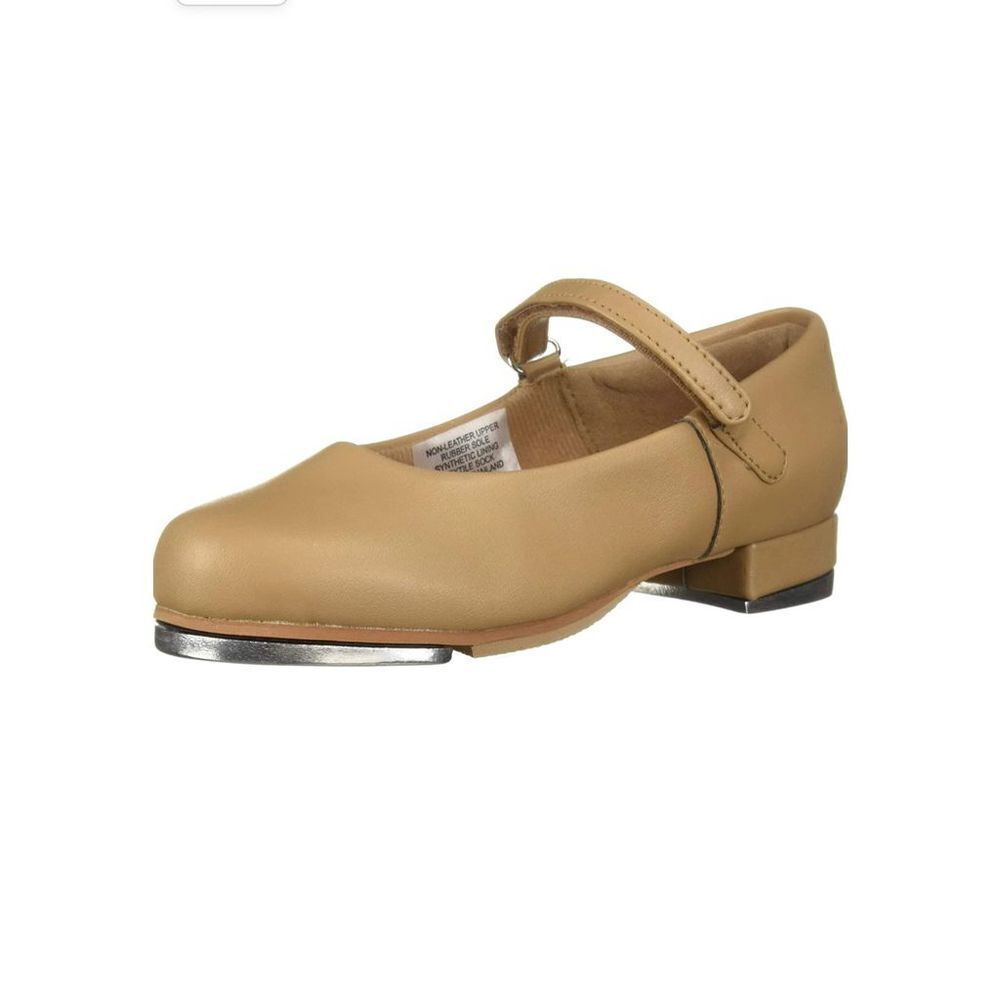 Kids Tap Dance Mary Jane Shoe in Tan